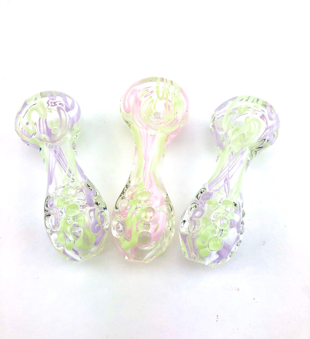 3.5" Beaded Body American Slime Hand Pipe - SmokeZone 420