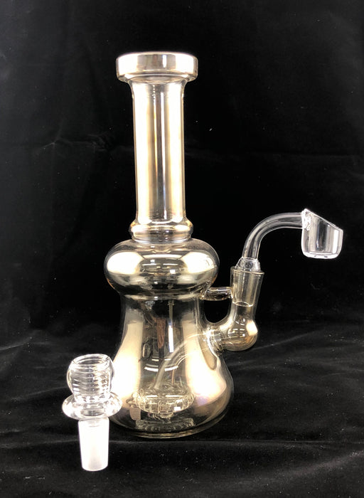 8" Shiny Transparent Dab Rig - SmokeZone 420