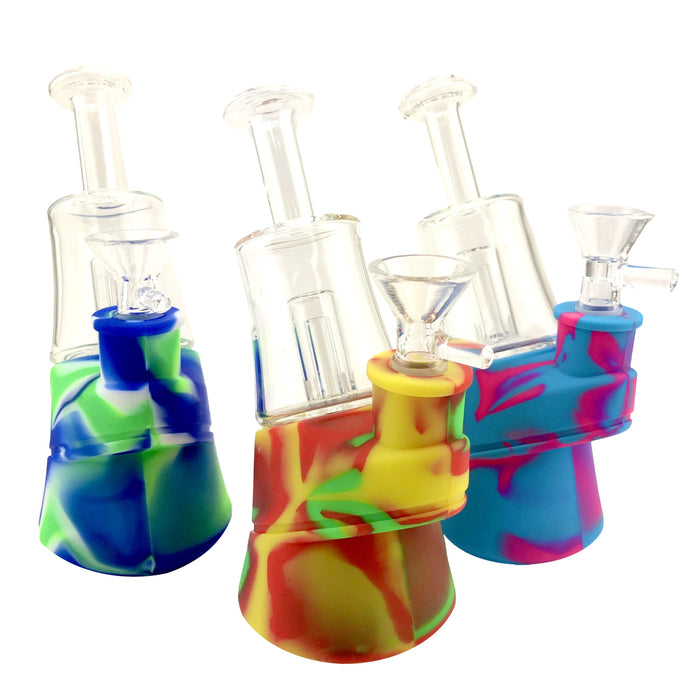 6.5" Puffco Style Silicone Water Pipe - SmokeZone 420