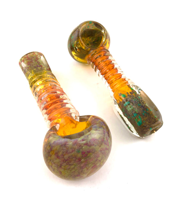 5" Outside Spiral Squared Mouth Spoon Pipe - SmokeZone 420