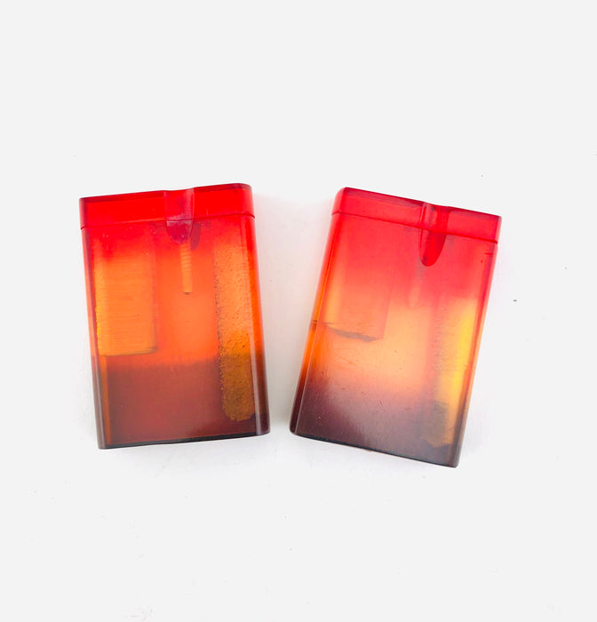 3" Transparent Rasta Color Acrylic Dugouts - SmokeZone 420