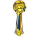 5" Triple Bead Fumed Striped Color Spoon Pipe - SmokeZone 420