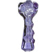 5" Glass Striped Pink & Purple Dichro Spoon Pipe - SmokeZone 420