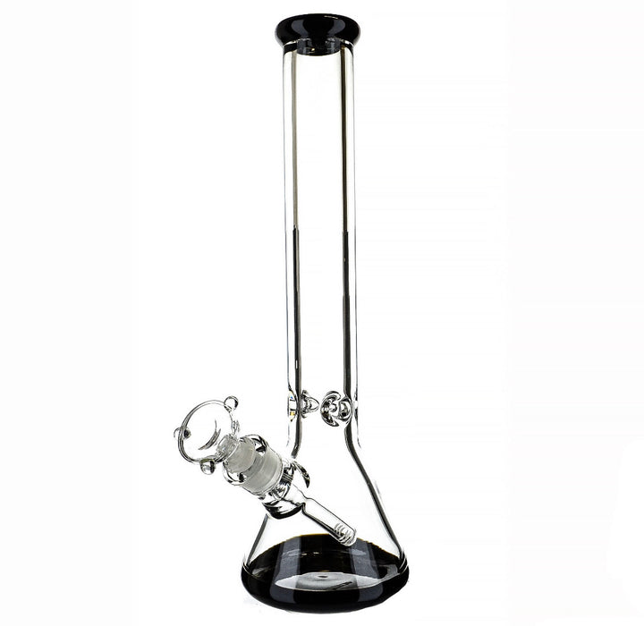 16" 9mm Color Mouth & Base Beaker Water Pipe - SmokeZone 420