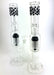 18" Triple Chamber Beaded Tube Water Pipe - SmokeZone 420
