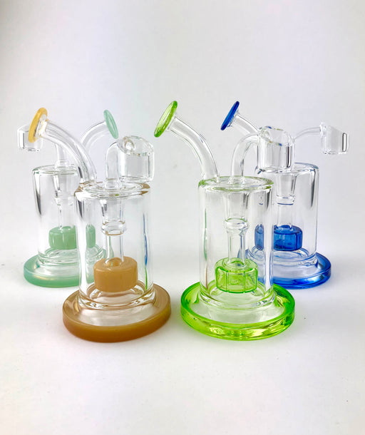 6" Built In Stem Showerhead Dab Rig - SmokeZone 420