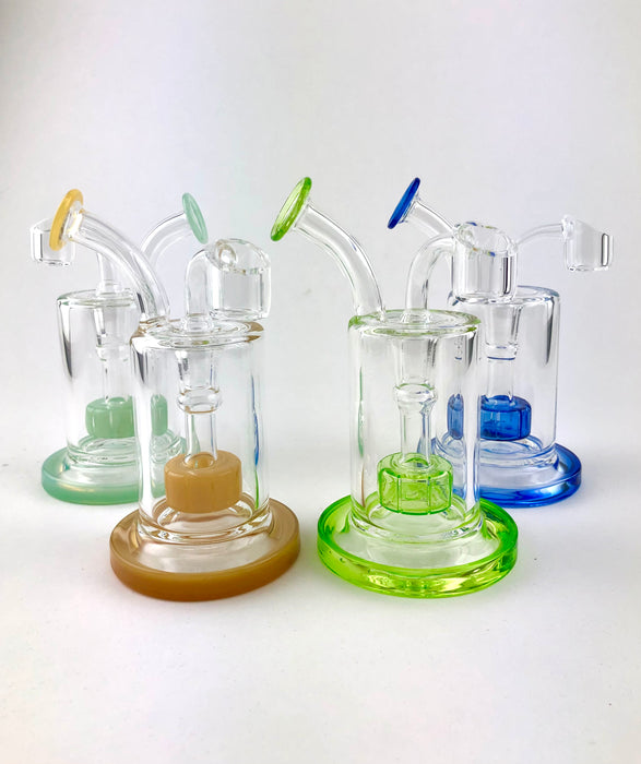 6" Built In Stem Showerhead Dab Rig - SmokeZone 420