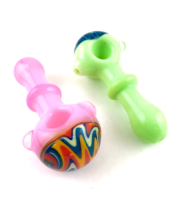 5" Full Slime Tube Reverse Head Hand Pipe - SmokeZone 420