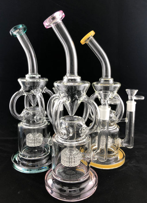 13" Recycler Matrix Perc Water Pipe - SmokeZone 420