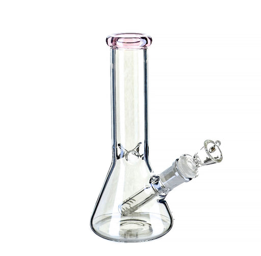 8" Mini Metallic Gun Metal Look Beaker Water Pipe - SmokeZone 420