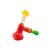 5" Rasta Color Hammer Bubbler Dab Rig - SmokeZone 420