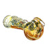 5" Glass Striped Inside Work Fumed Spoon Pipe - SmokeZone 420