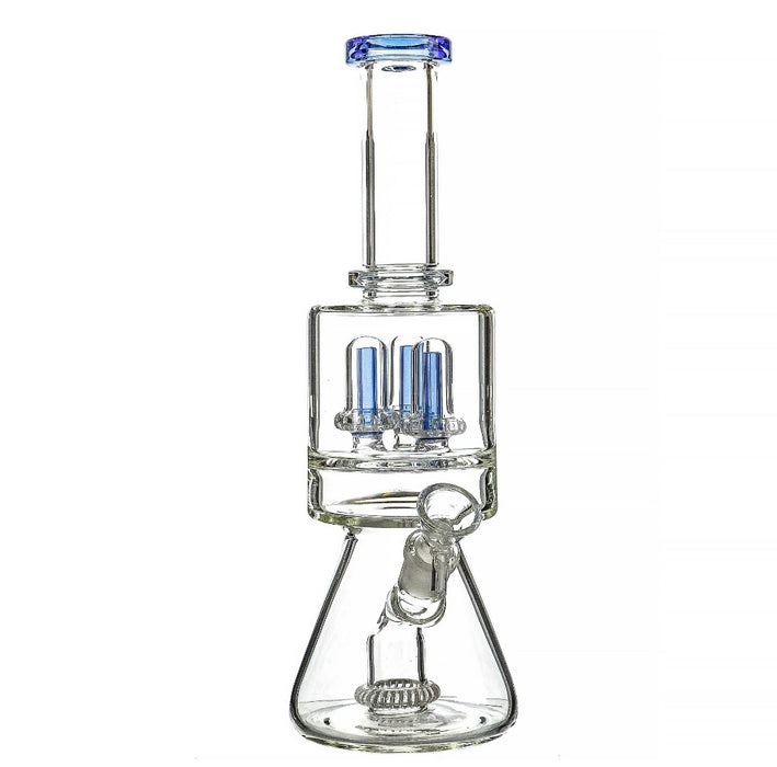 11" Triple Dome & Shower Perc Water Pipe - SmokeZone 420