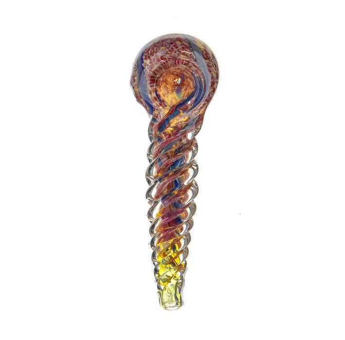 5" Twisted Body Frit Hand Pipe - SmokeZone 420
