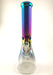 14" 7mm Art Work Anodized Beaker Water Pipe - SmokeZone 420