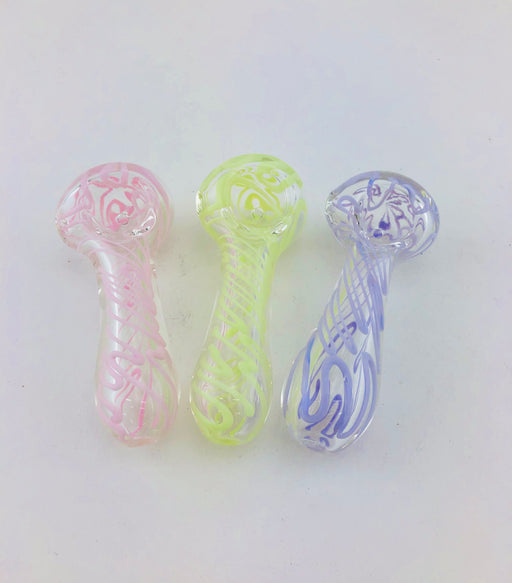4" Inside Twisted Slime Hand Pipe - SmokeZone 420