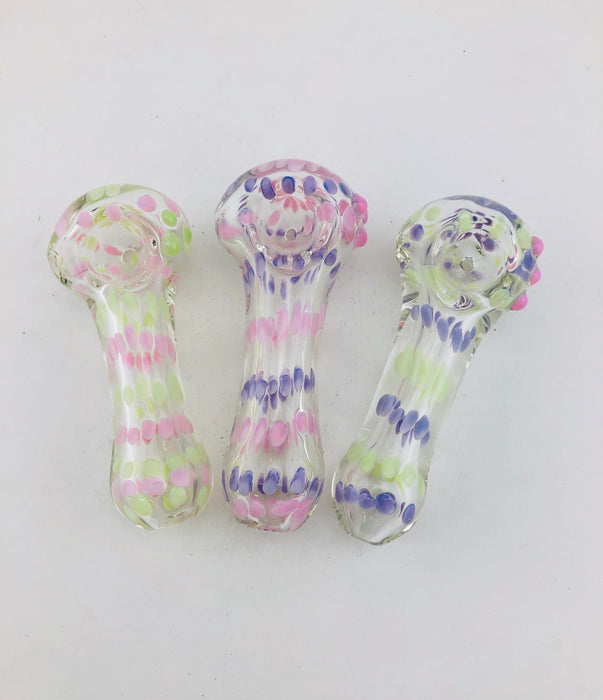4.5" Slime Dotted Hand Pipe - SmokeZone 420