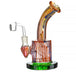 8" Fancy Full Swirl Color Bent Mouth Dab Rig - SmokeZone 420