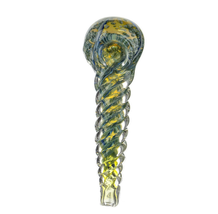 5" Twisted Body Frit Hand Pipe - SmokeZone 420