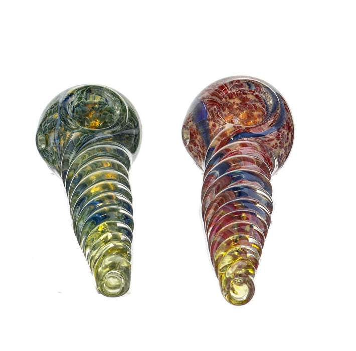 5" Twisted Body Frit Hand Pipe - SmokeZone 420