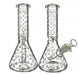 9" Glow In The Dark Frosted Designer Water Pipe - SmokeZone 420