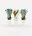 18mm Inside Work Rasta Striped Funnel Bowls - SmokeZone 420
