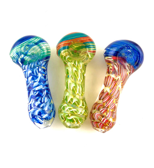 3.5" Heavy Inside Swirl Work Hand Pipe - SmokeZone 420