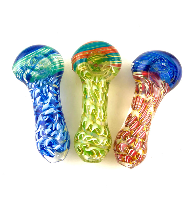 3.5" Heavy Inside Swirl Work Hand Pipe - SmokeZone 420