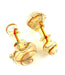 4.5" Gold Fumed Double Ring Rasta Striped Hand Pipe - SmokeZone 420