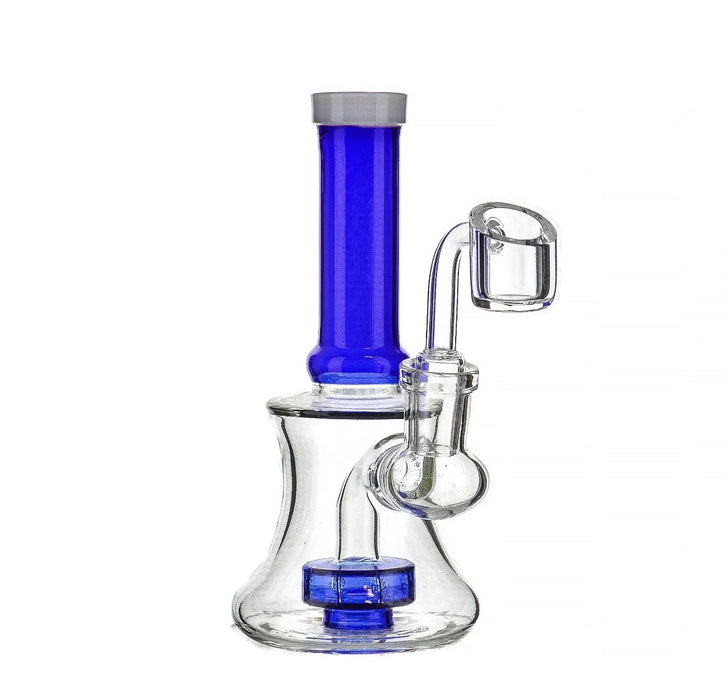 6" Straight Mouth Shower Perc Dab Rig - SmokeZone 420