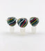 18mm Black & Rasta Stripe Bowls - SmokeZone 420