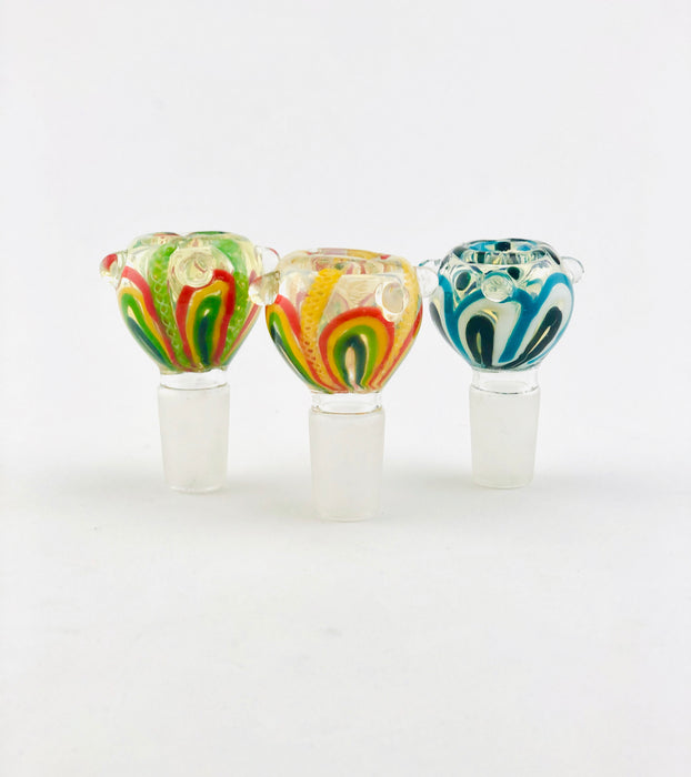 18mm Fancy Art Fumed Bowls - SmokeZone 420