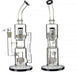 13" Double Matrix Perc Stemless Dab Water Pipe - SmokeZone 420