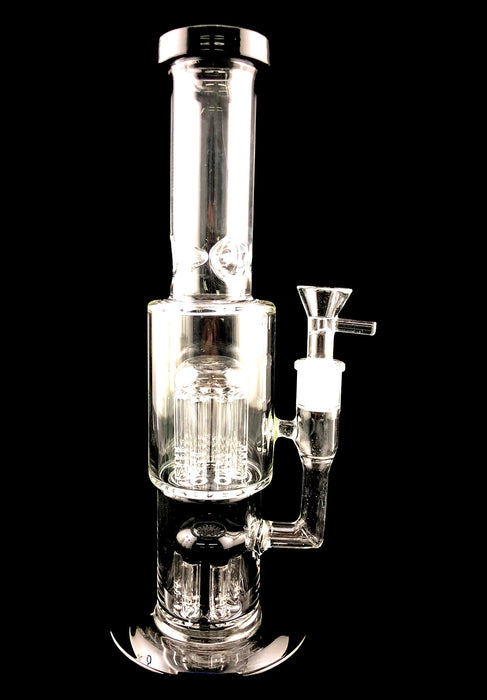11" Straight Tube Double Tree Perc Water Pipe - SmokeZone 420