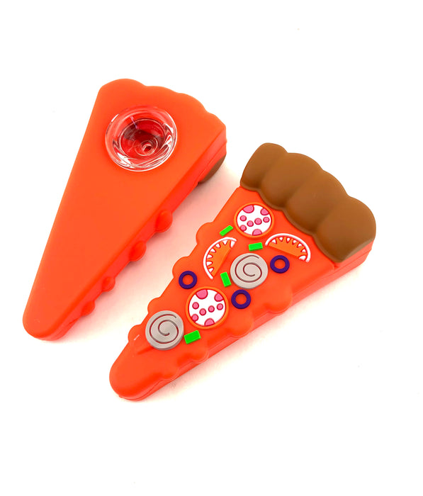 4" Pizza Slice Silicone Hand Pipe - SmokeZone 420