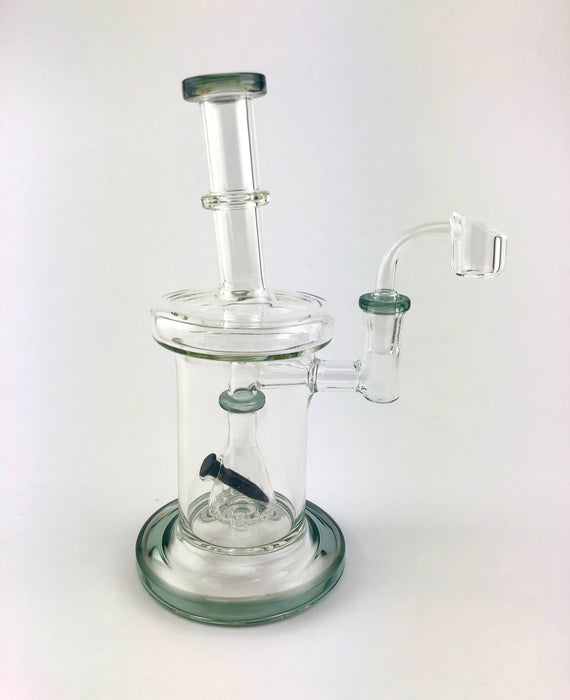 9" Slanted Mouth Nail In Perc Dab Rig - SmokeZone 420