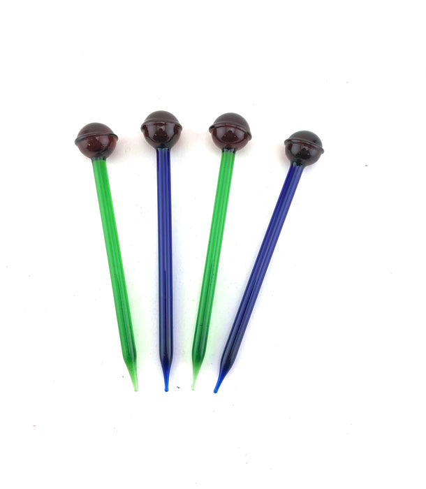 5" Ball Head Glass Dabbers (10 Pack) - SmokeZone 420