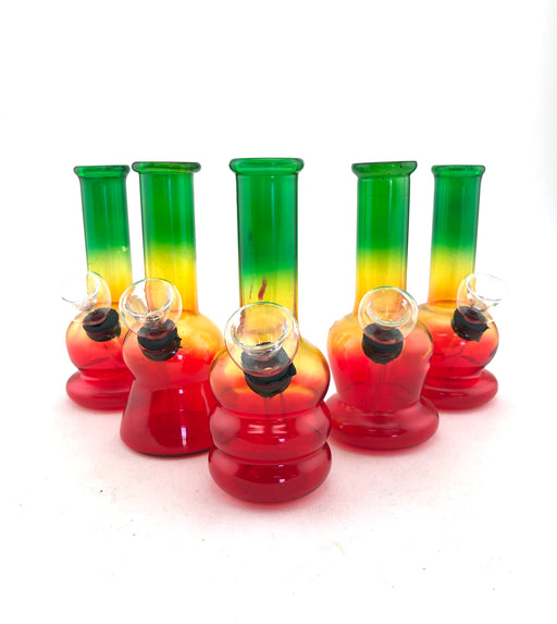 5" Mini Rasta Color Water Pipe - SmokeZone 420