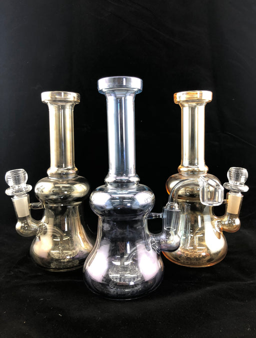 8" Shiny Transparent Dab Rig - SmokeZone 420