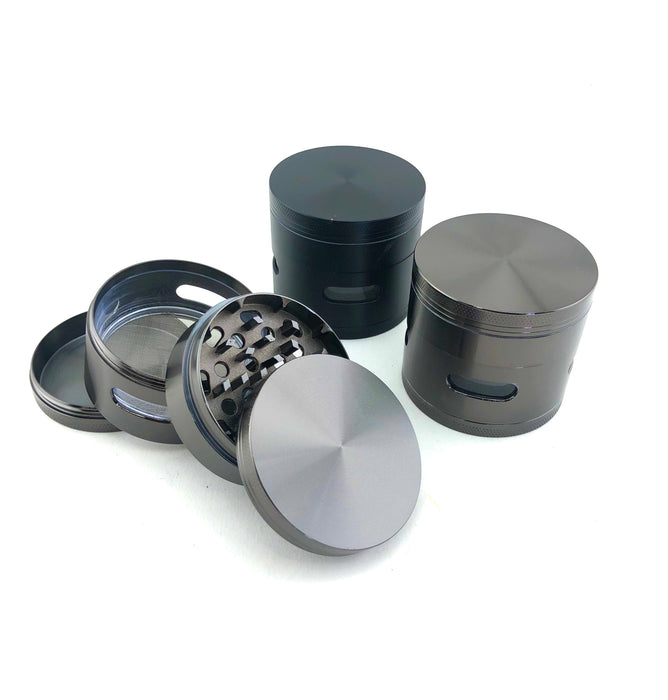 2.5" Black & Gun Metal Window Grinder - SmokeZone 420