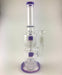 12" Slime Color Double Matrix Perc Water Pipe - SmokeZone 420