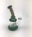 6" Smoke Grey Twisted Color Tube Hang Banger Dab Rig - SmokeZone 420
