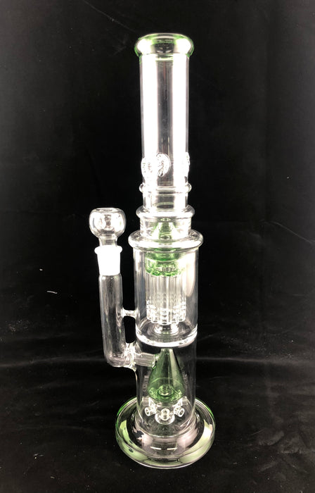 15" Tree & Cone Perc Water Pipe - SmokeZone 420