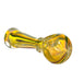 4.5" Single Ring Fumed Rasta Striped Spoon Pipe - SmokeZone 420