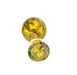 4.5" Single Ring Fumed Rasta Striped Spoon Pipe - SmokeZone 420