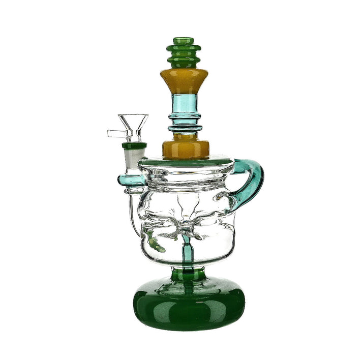 9" Faberge Egg Style Recycler Water Pipe - SmokeZone 420