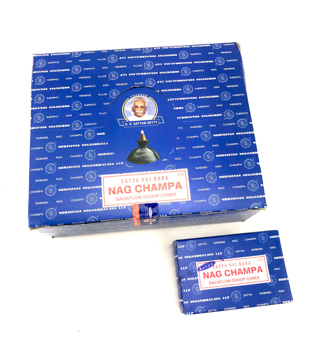 Satya Nag Champa Blue Dhoop Cones - SmokeZone 420