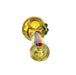 5" Triple Bead Fumed Striped Color Spoon Pipe - SmokeZone 420