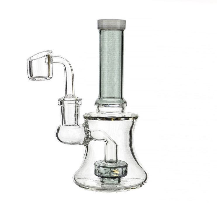 6" Straight Mouth Shower Perc Dab Rig - SmokeZone 420