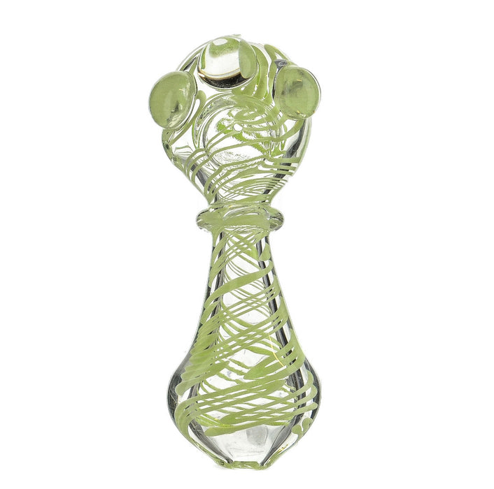 4.5" Slime Twisted Color Flat Mouth Hand Pipe - SmokeZone 420
